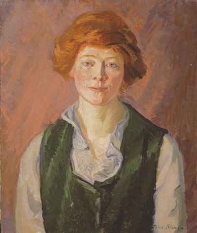 Colete Verde (Jennie Doyle) 1914-15 (óleo sobre tela) de John French Sloan