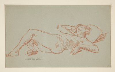 Descanso do modelo de John French Sloan