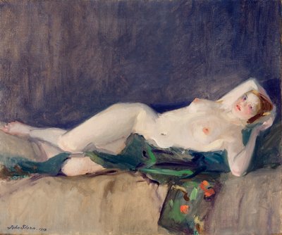 Nu, Lenço Verde de John French Sloan
