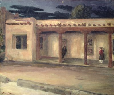 Palácio dos Governadores, Santa Fé (óleo sobre tela) de John French Sloan
