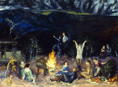 Piquenique no cume de John French Sloan