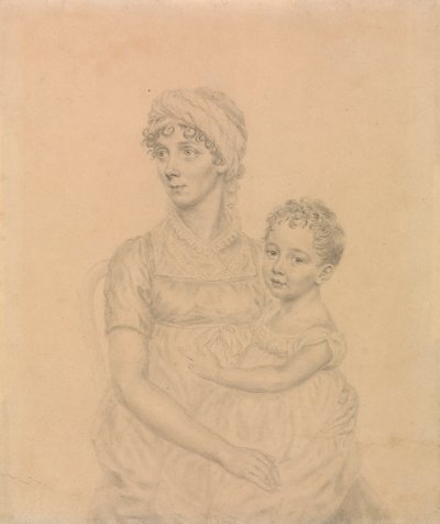 Lady Wigram com o seu filho menor, William Pitt Wigram de John Smart