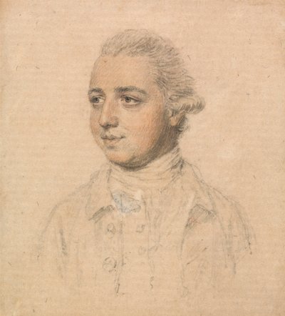 Retrato de um jovem retirado da vida, virado para a esquerda de John Smart