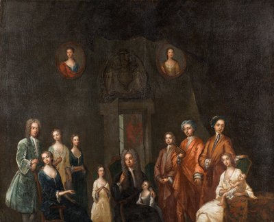 Retrato de Sir Francis Grant, Lord Cullen, e da sua família de John Smibert