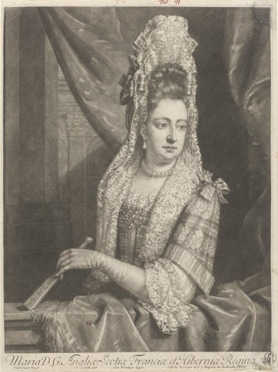 Retrato de Maria II Stuart de John Smith