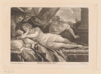 Vênus com Cupido e um Sátiro de John Smith