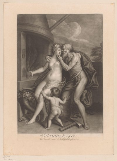 Vulcan e Ceres no forno de forja
Vulcan & Ceres (título sobre o objecto)
Os amores dos deuses (título da série)
Os amores dos deuses (título da série) de John Smith