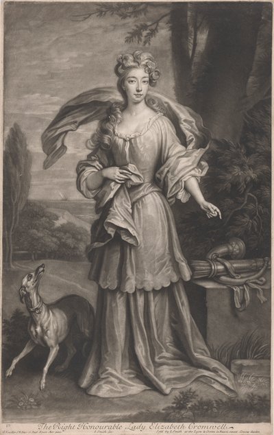 A Honorável Senhora Elizabeth Cromwell (1674-1704) de John Smith