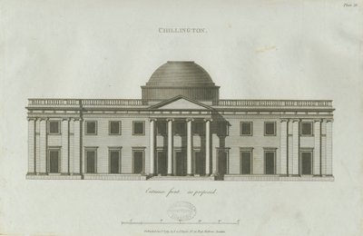 Chillington Hall: gravura de John Soane
