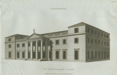 Chillington Hall: gravura, 1789 de John Soane