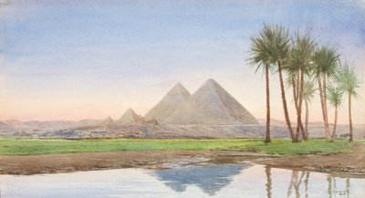 As pirâmides de Gizé (2º estudo), c.1907-10 de John Somerscales