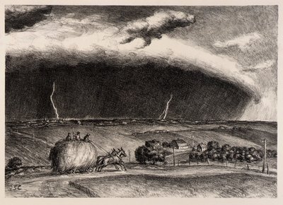A tempestade de linhas de John Steuart Curry