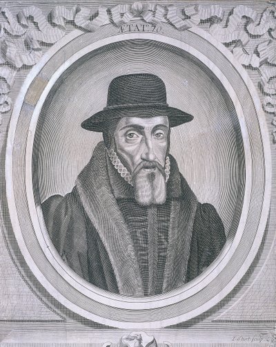 Retrato oval de John Foxe, c1570, c1700 de John Sturt