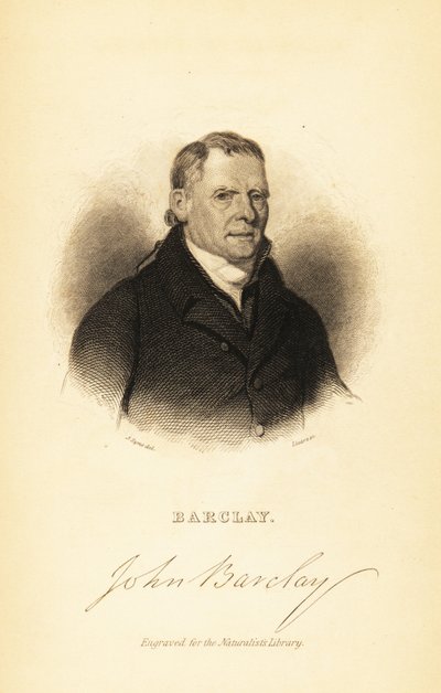 Retrato de John Barclay, anatomista comparativo escocês,1841 (gravura) de John Syme