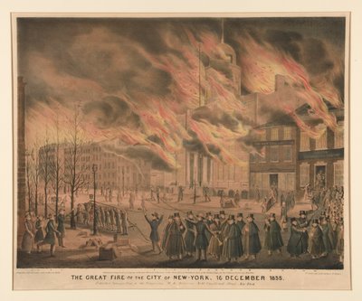 O Grande Incêndio da Cidade de Nova Iorque, 16 de Dezembro de 1835 de John T. Bowen