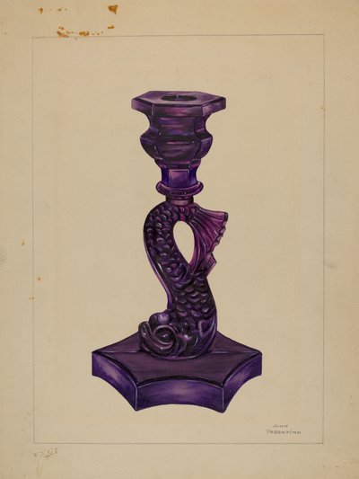 Dolphin Candlestick, c. 1936. de John Tarantino