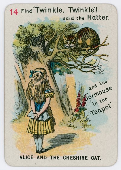 Alice e o gato de Cheshire de John Tenniel
