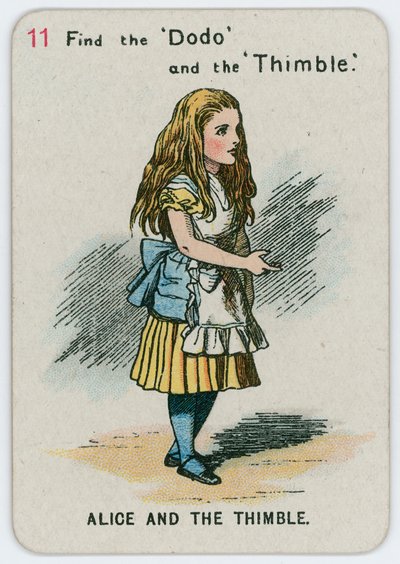 Alice e o dedal de John Tenniel