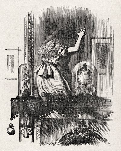 Alice através do espelho de John Tenniel