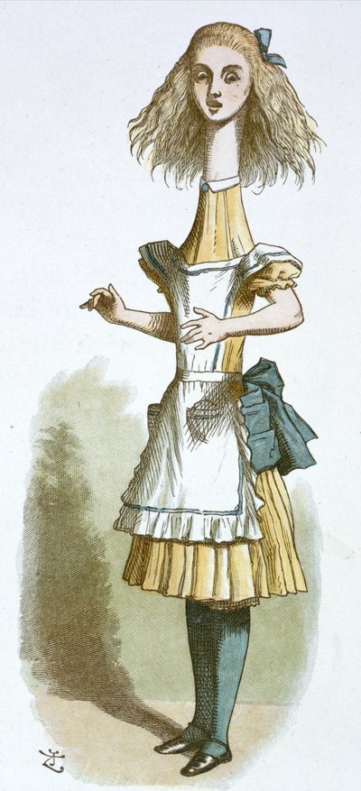Alice com um pescoço comprido de John Tenniel