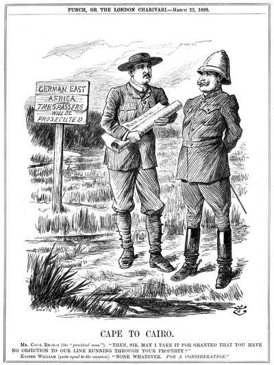 Cabo para o Cairo, 1899. de John Tenniel