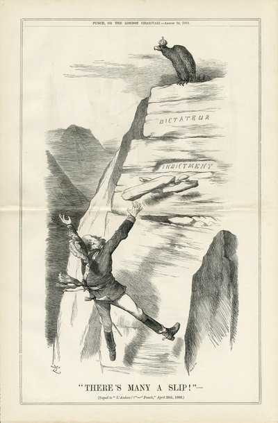 Ilustração de John Tenniel (1820-1914) em Punch de John Tenniel