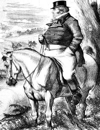 John Bull observando as manobras de outono de John Tenniel