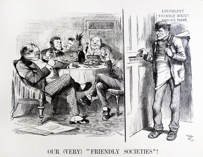 Desenho animado de John Tenniel intitulado 
