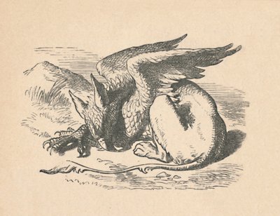 O Grifo adormecido ao sol, 1889 de John Tenniel