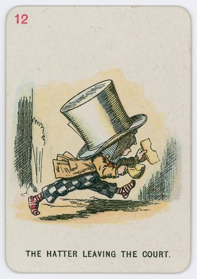 O Chapeleiro saindo do Tribunal de John Tenniel