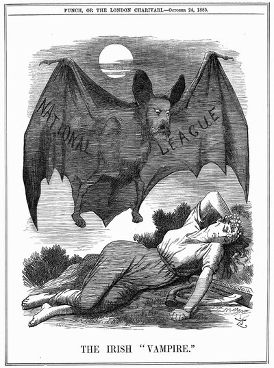 O vampiro irlandês, 1885 de John Tenniel