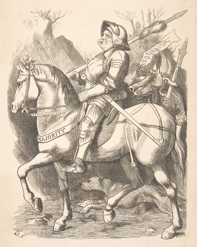 The Knight and His Companion Punch, 5 de março de 1887, 1887. de John Tenniel