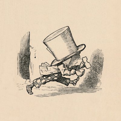 O Chapeleiro Maluco, no capítulo As Tortas, 1889 de John Tenniel