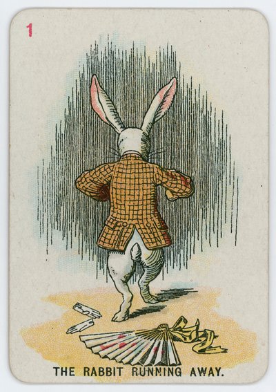 O coelho fugindo de John Tenniel