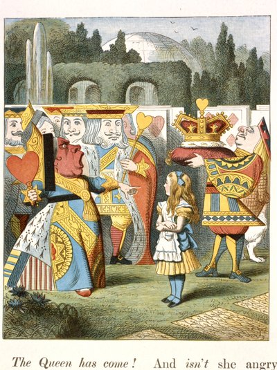 A rainha furiosa. A Rainha de Corações. de John Tenniel