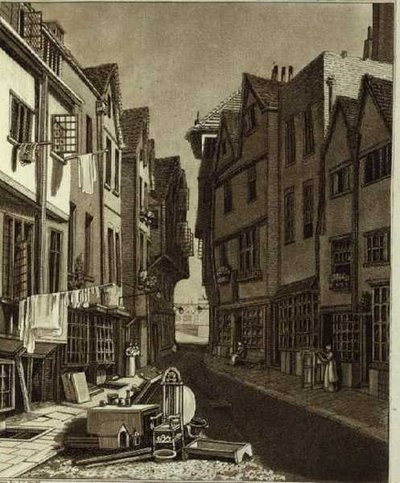 A View of the Little Sanctuary from the West End, gravada por W.M. Fellows de John Thomas (after) Smith