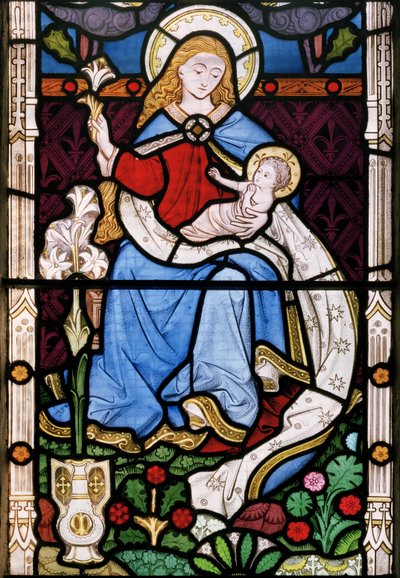 Madonna and Child, 1863 (vitral) de John Thomas Grylls