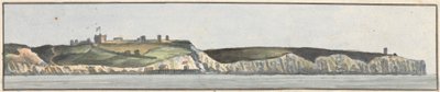 Castelo de Dover, Nordeste, 1/2 Norte (um dos cinco desenhos de um monte) de John Thomas Serres