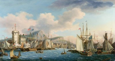 Leith Harbour, 1825 de John Thomas Serres