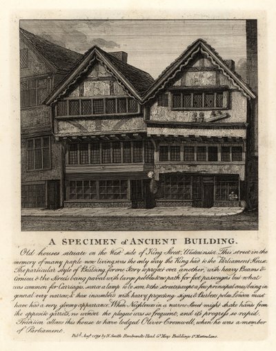 Um exemplar de um edifício antigo de John Thomas Smith