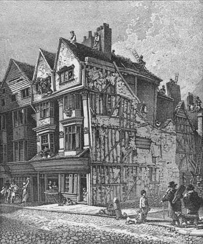 Long Lane, Smithfield, cidade de Londres, 1810 1911 de John Thomas Smith