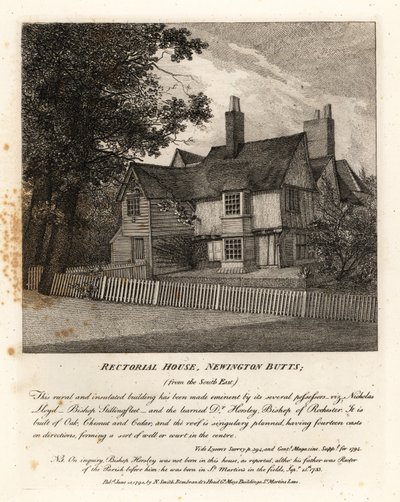 Casa Rectorial, Newington Butts de John Thomas Smith