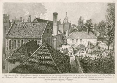 Vista Sudeste da Câmara dos Príncipes de John Thomas Smith