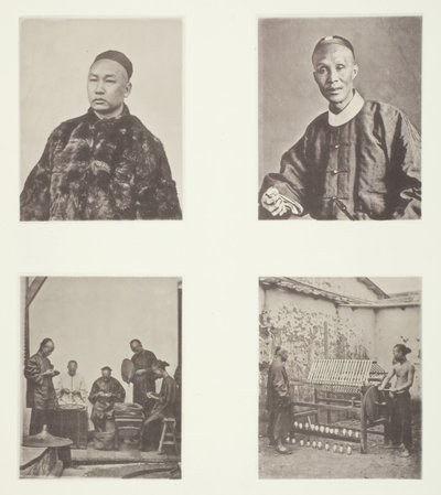 A Cantonese Gentleman, A Cantonese Gentleman, Schroffing Dollars, Reeling Silk, c. 1868. de John Thomson