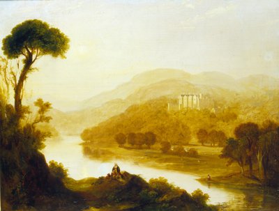 Abbotsford, a casa de Sir Walter Scott, 1828 de John Thomson