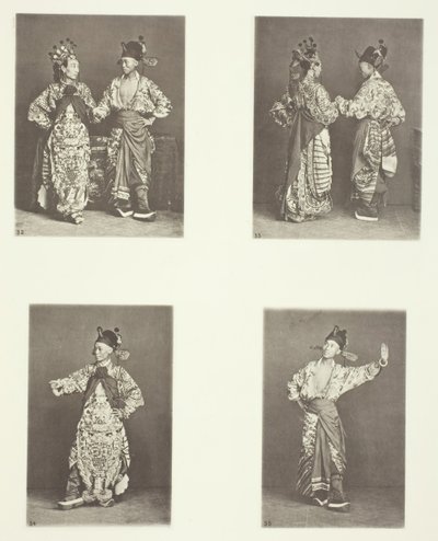 Atores, Traje de Casamento Antigo, Atores, Traje de Casamento Antigo, Traje de Casamento Antigo, c. 1868. de John Thomson