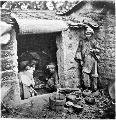 China, uma família simples, c.1870 (foto) de John Thomson