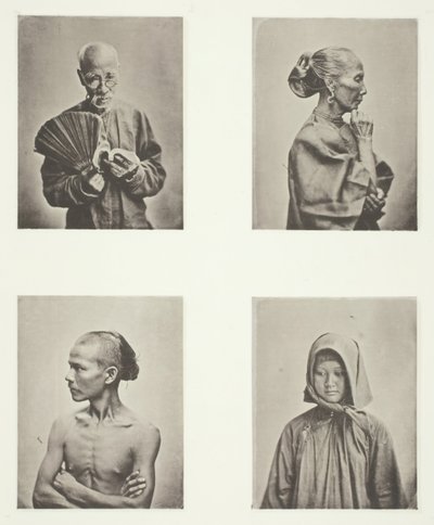Quatro Cabeças, Tipos da Classe Trabalhadora, c. 1868. de John Thomson