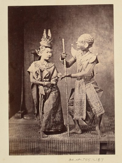[artistas de Khon]. de John Thomson