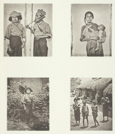 Pepohoan Women, Mode of Carrying Child, Costume of Baksa Women, Lakoli, c. 1868. de John Thomson